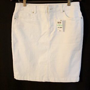 STYLE & CO NWT White Jean Skirt